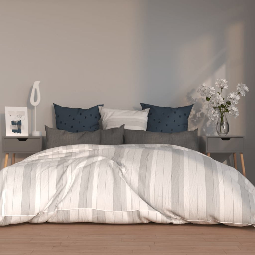 Nachttische Grau 40x40x56cm, 2er-Set
