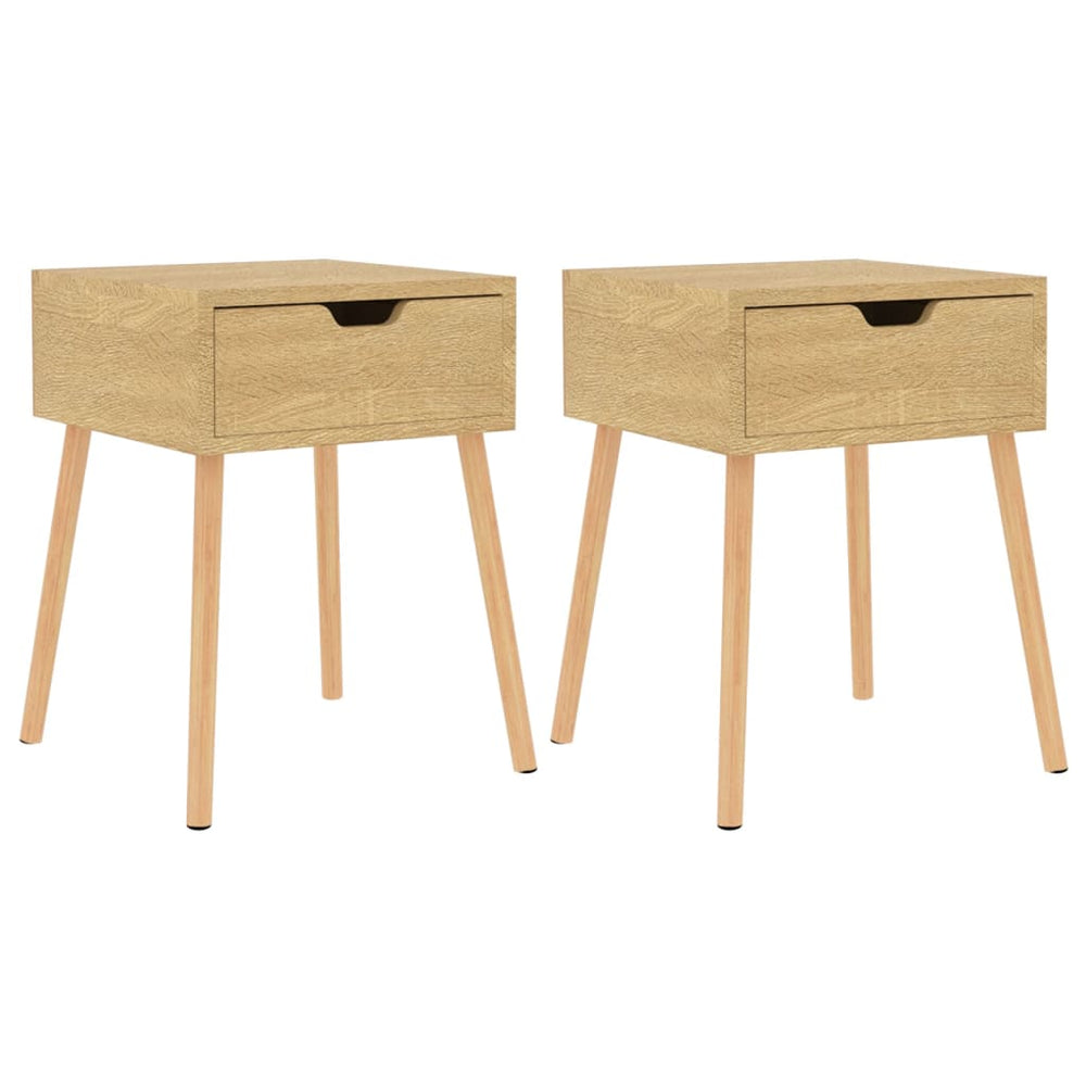 vidaXL Nightstands 2 pcs. Sonoma Oak 40x40x56 cm Engineered Wood