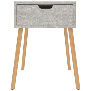 Betongrauer Nachttisch 40x40x56 cm