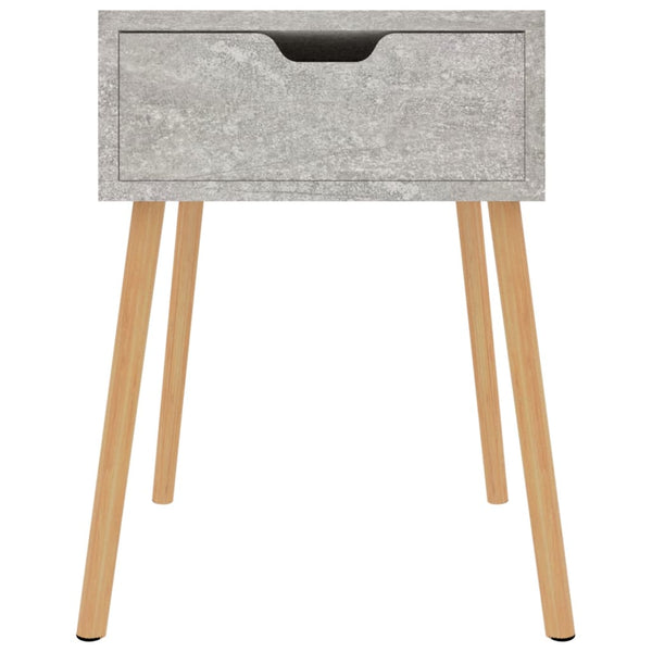 Betongrauer Nachttisch 40x40x56 cm