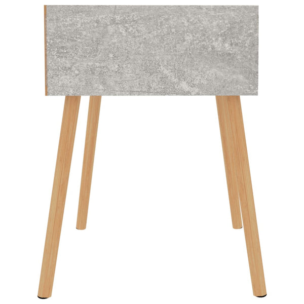 Betongrauer Nachttisch 40x40x56 cm