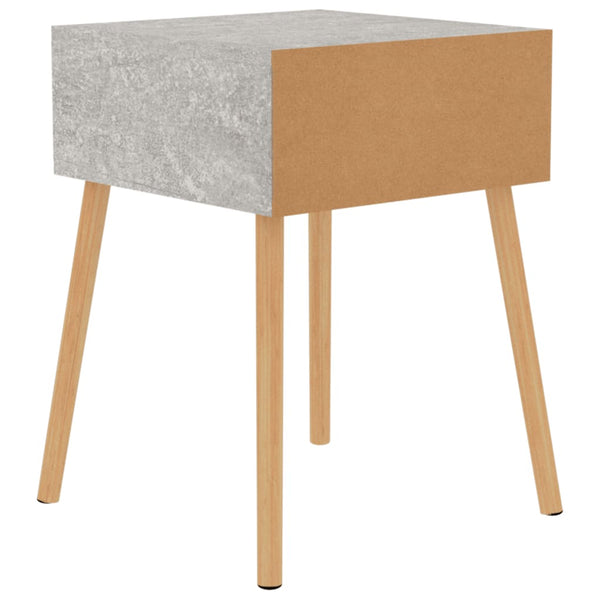 Betongrauer Nachttisch 40x40x56 cm