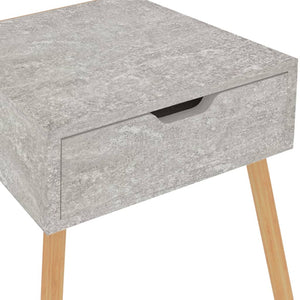 Betongrauer Nachttisch 40x40x56 cm