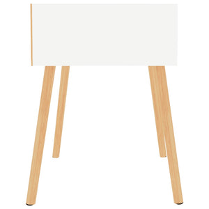 Hochglanz Weißer Nachttisch 40x40x56 cm