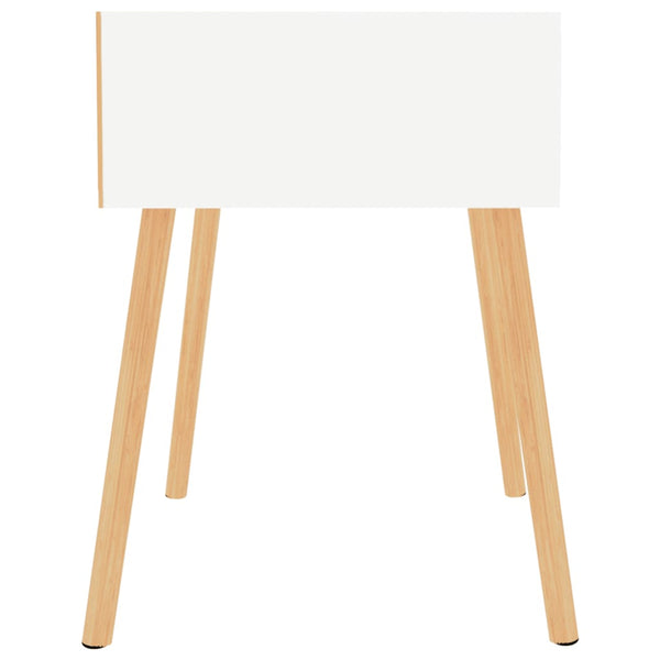 Hochglanz Weißer Nachttisch 40x40x56 cm