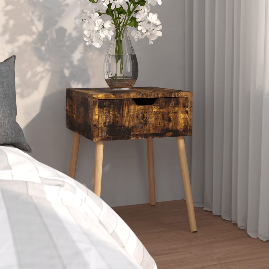 Nachttisch Räuchereiche 40x40 cm