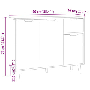 Sideboard Sonoma Eiche 90 cm