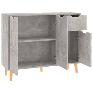 Betongraues Sideboard 90 cm
