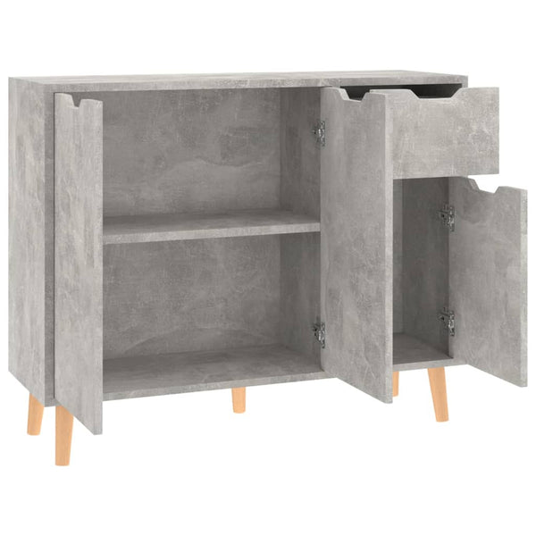Betongraues Sideboard 90 cm