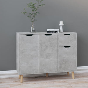 Betongraues Sideboard 90 cm
