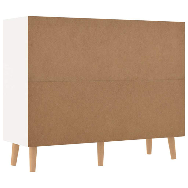 Sideboard Weiß Sonoma-Eiche 90 cm