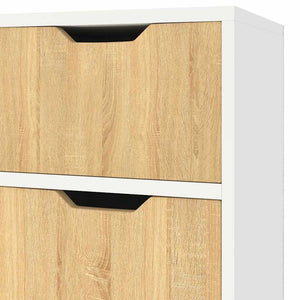 Sideboard Weiß Sonoma-Eiche 90 cm