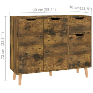 Sideboard Räuchereiche 90x30x72 cm