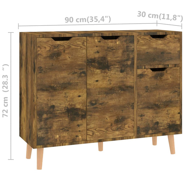 Sideboard Räuchereiche 90x30x72 cm
