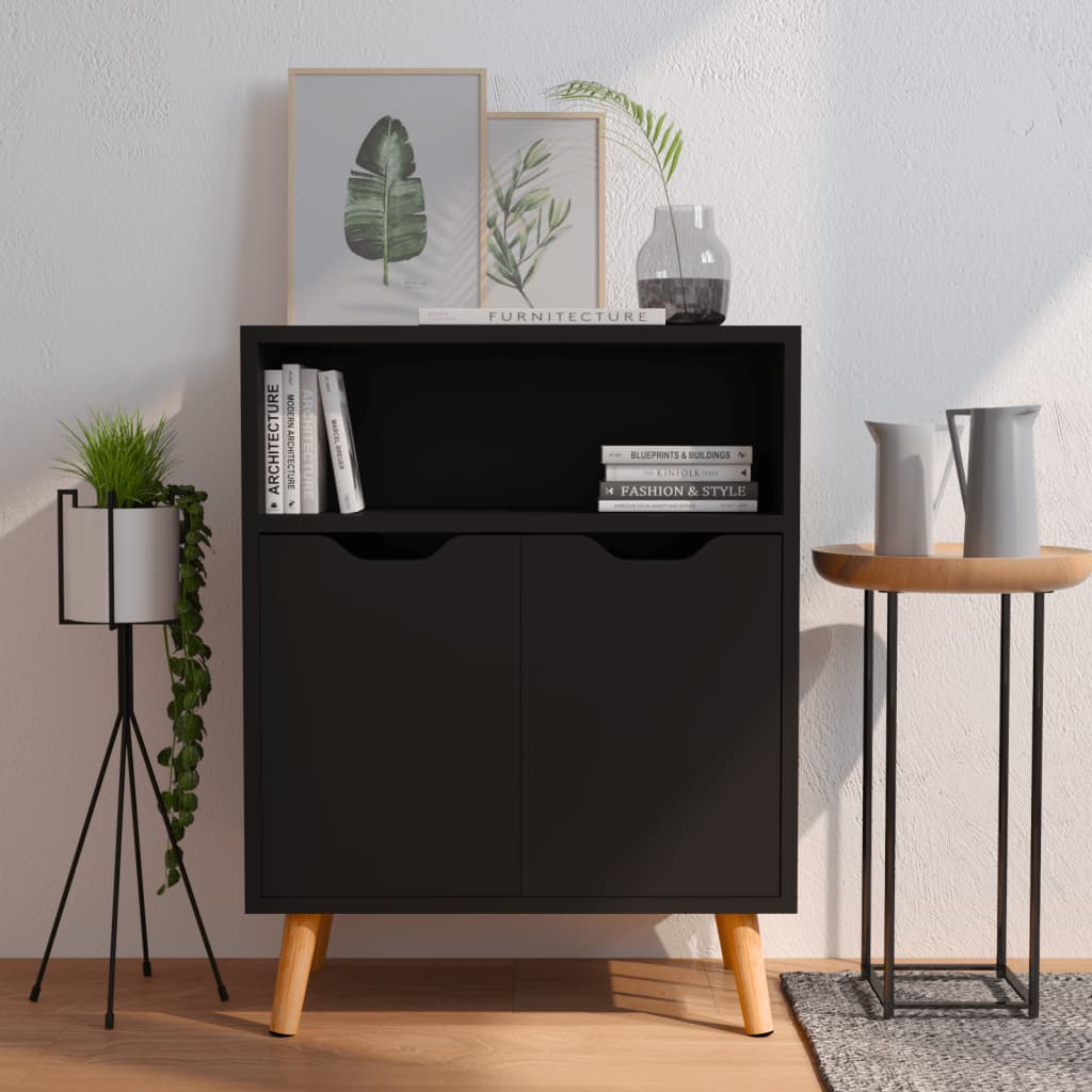 Schwarzes Sideboard 60 cm
