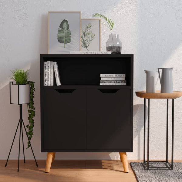 Schwarzes Sideboard 60 cm