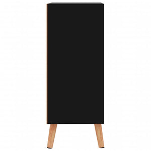 Sideboard Hochglanz Schwarz 60x30x72 cm