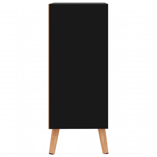 Sideboard Hochglanz Schwarz 60x30x72 cm