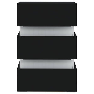 LED Nachttisch Schwarz 45x35x67 cm