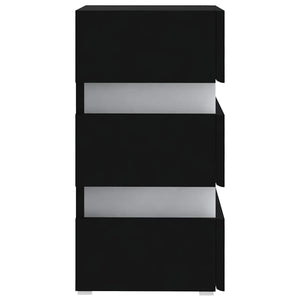 LED Nachttisch Schwarz 45x35x67 cm