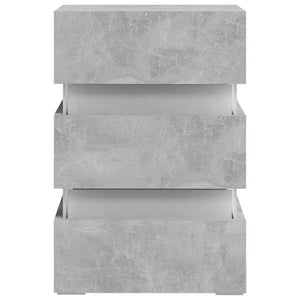 LED-Nachttisch Betongrau 45x35x67 cm