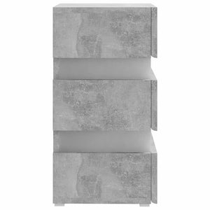 LED-Nachttisch Betongrau 45x35x67 cm