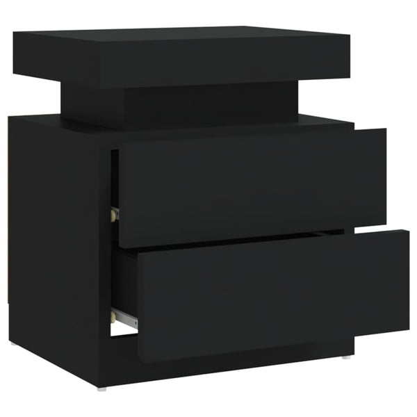 Schwarzer Nachttisch 45x35x52 cm