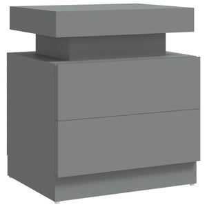 Grauer Nachttisch 45x35x52 cm