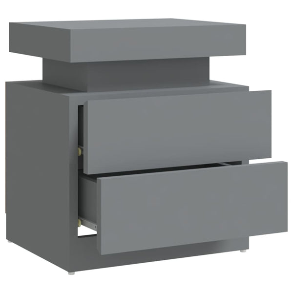 Grauer Nachttisch 45x35x52 cm
