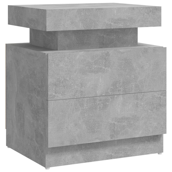 Betongrauer Nachttisch 45x35x52 cm