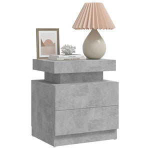 Betongrauer Nachttisch 45x35x52 cm