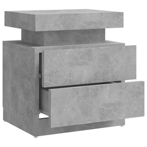 Betongrauer Nachttisch 45x35x52 cm