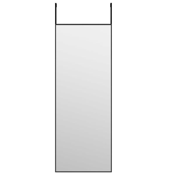 Schwarzer Türspiegel 30x80 cm