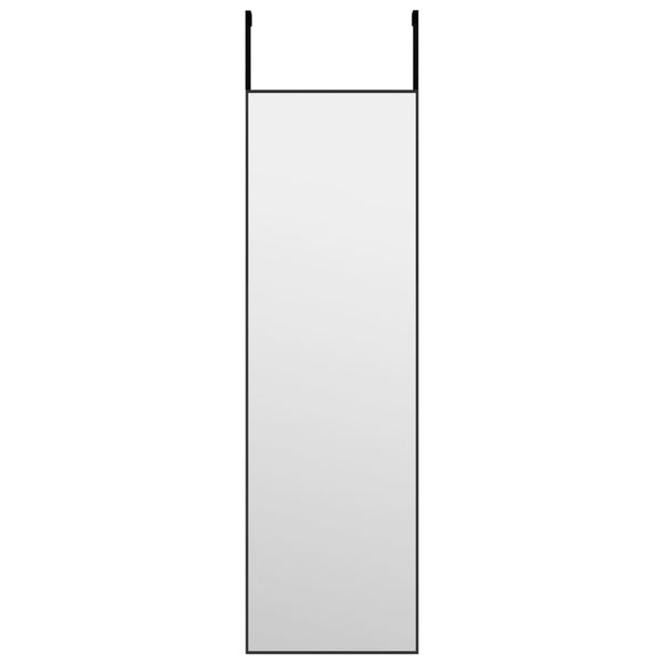 Schwarzer Türspiegel 30x100 cm