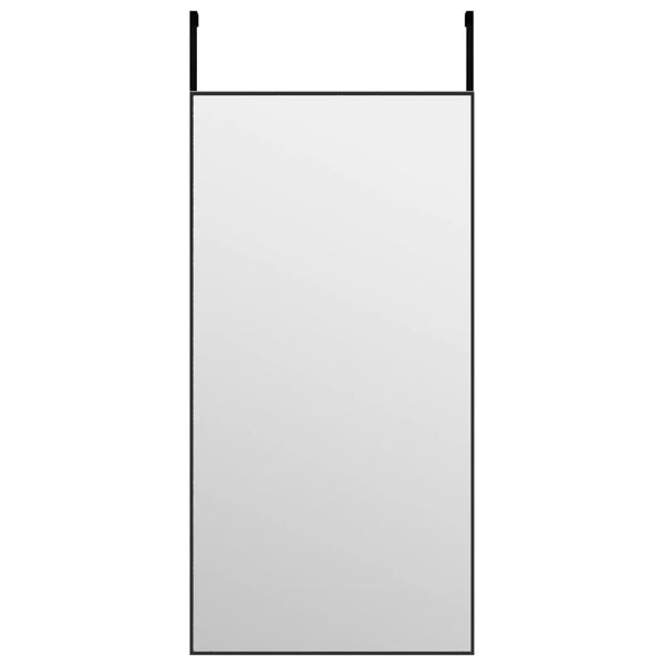 Schwarzer Türspiegel 40x80 cm