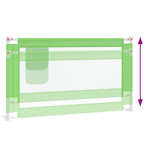 vidaXL Barrière de lit enfant vert 140x25 cm Tissu