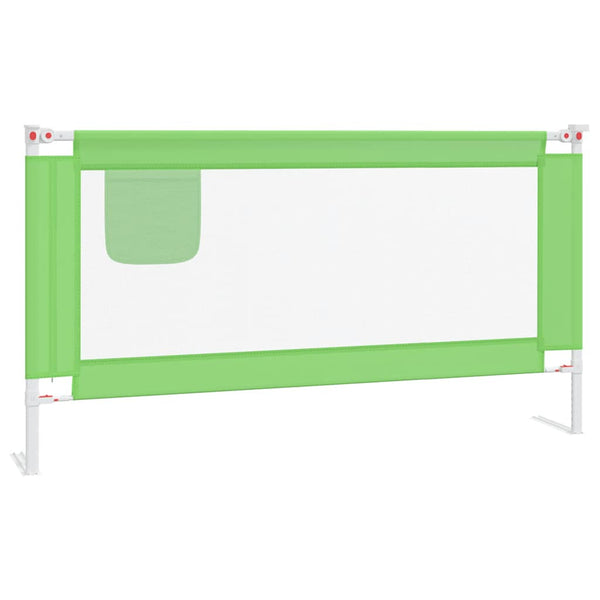 vidaXL Barrière de lit enfant verte 160x25 cm Tissu