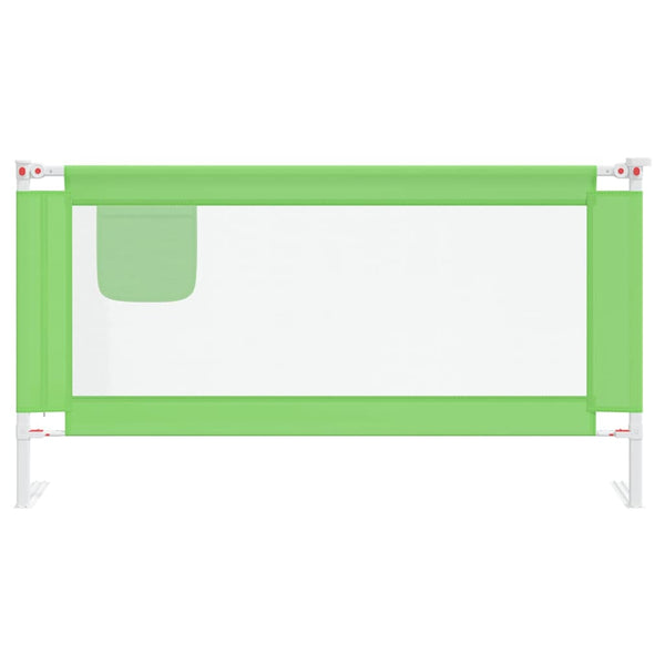 vidaXL Barrière de lit enfant verte 160x25 cm Tissu