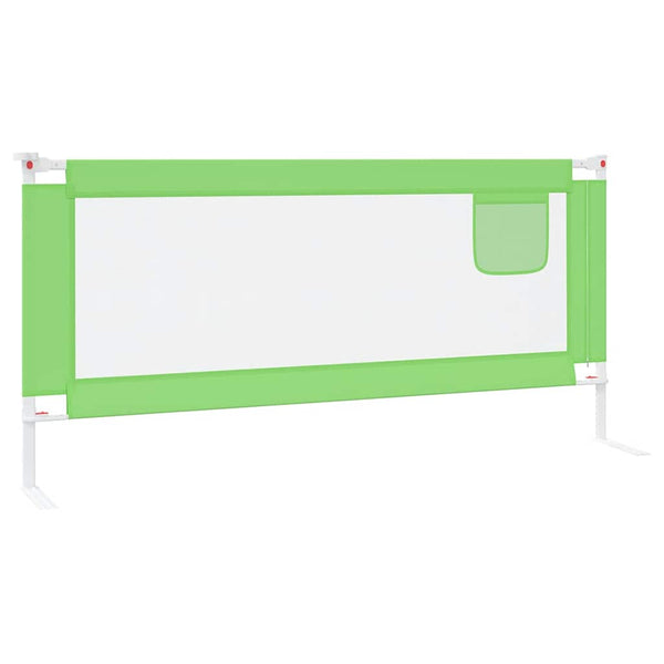 Kleinkind-Bettschutzgitter Grün 200x25 cm Stoff