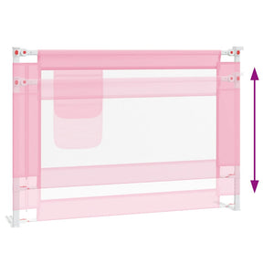 Kleinkind-Bettschutzgitter Rosa 90x25 cm Stoff