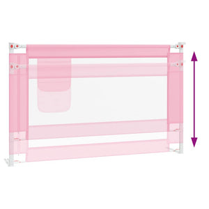 vidaXL Barrière de lit enfant rose 120x25 cm Tissu