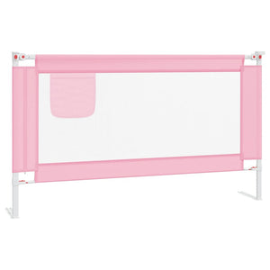 Kleinkind-Bettschutzgitter Rosa 140x25 cm Stoff