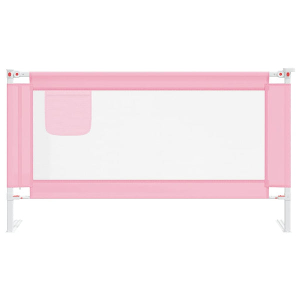 vidaXL Barrière de lit enfant Rose 150x25 cm Tissu