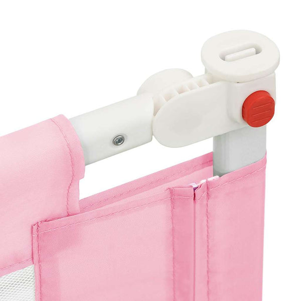 vidaXL Barrière de lit enfant Rose 150x25 cm Tissu