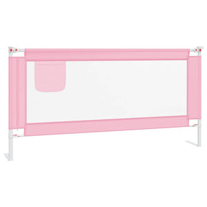 vidaXL Barrière de lit enfant Rose 180x25 cm Tissu