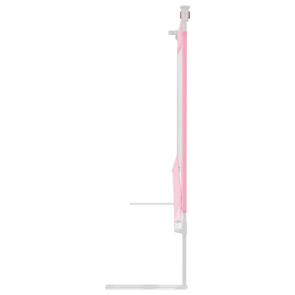 vidaXL Barrière de lit enfant Rose 180x25 cm Tissu