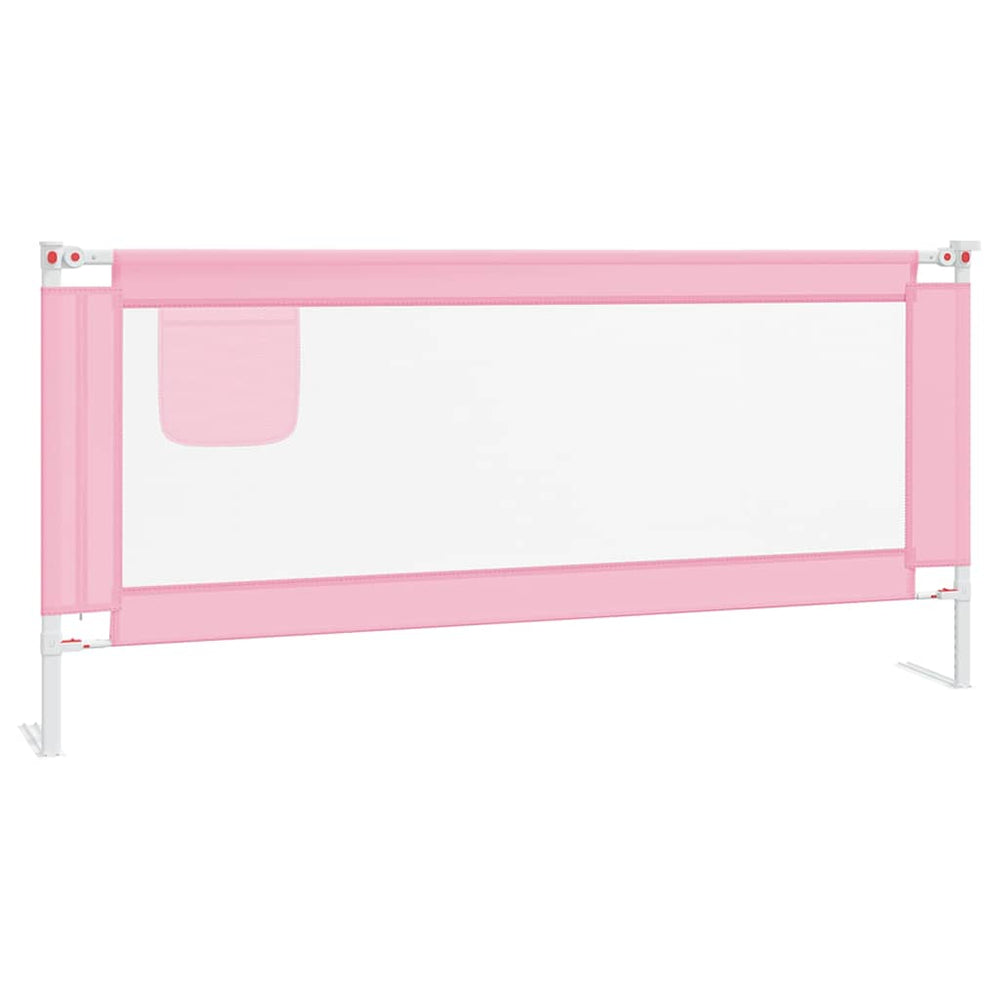 vidaXL Barrière de lit enfant Rose 200x25 cm Tissu
