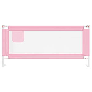 Kleinkind-Bettschutzgitter Rosa 200x25 cm Stoff