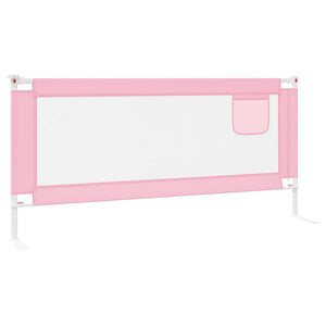 vidaXL Barrière de lit enfant Rose 200x25 cm Tissu