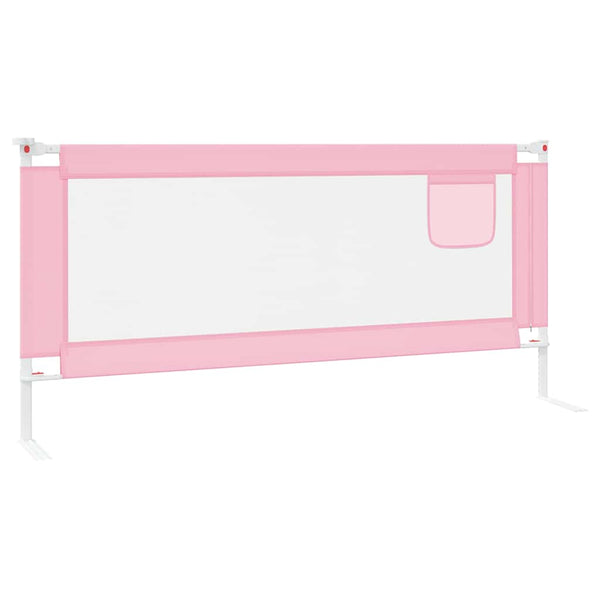 vidaXL Barrière de lit enfant Rose 200x25 cm Tissu